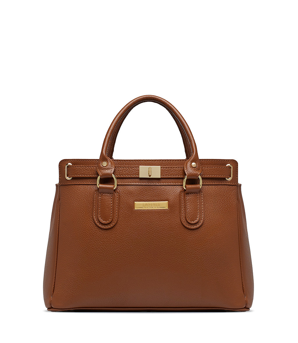 Loriblu Borsa tote in pelle testurizzata marrone