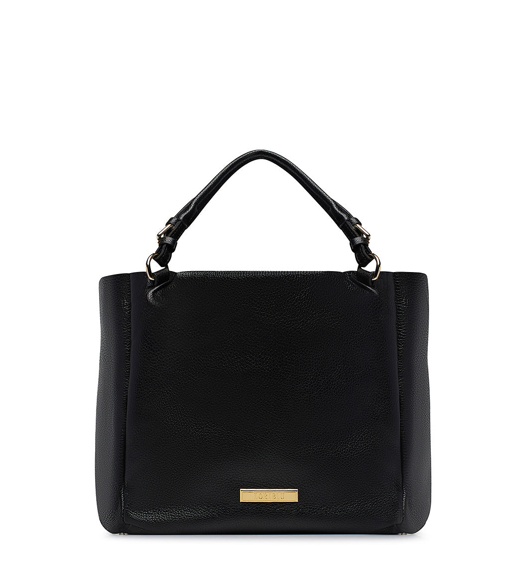 Loriblu Borsa nera in pelle martellata