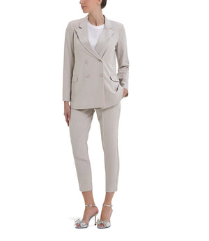 Pantalone color beige taglio sartoriale
